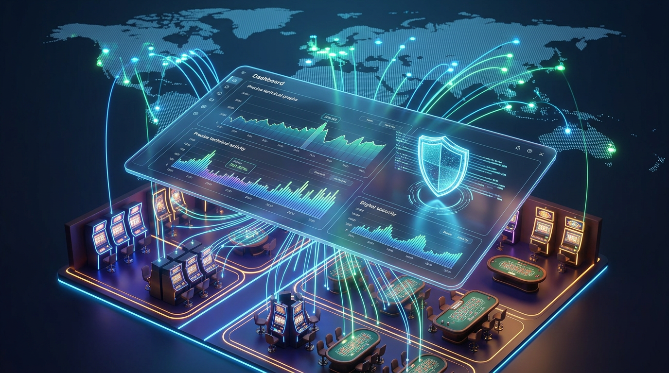 Technický dozor a audit zahraničních kasin s digitálními grafy a bezpečnostními prvky